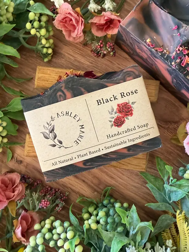 Black Rose Soap — handmade soap from Ashley Marie Soap