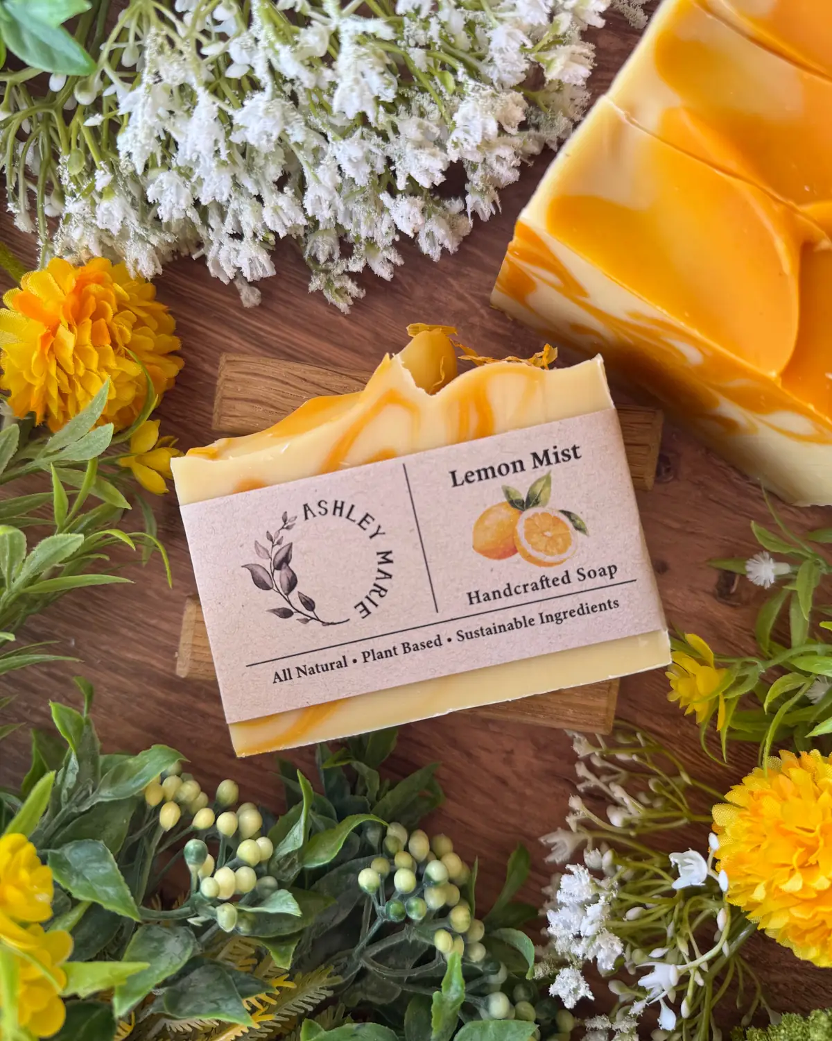 Lemon Mist Soap — handmade soap from Ashley Marie Soap