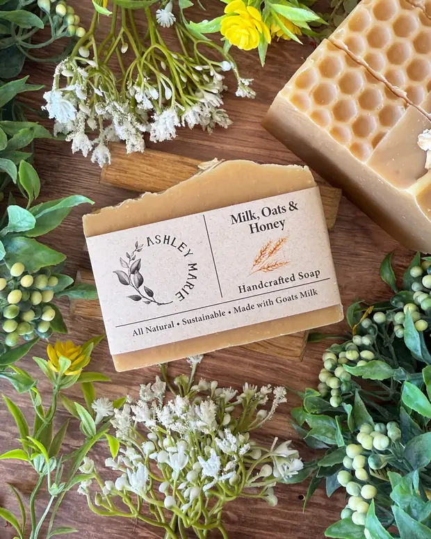 Milk, Oats & Honey Soap — handmade soap from Ashley Marie Soap
