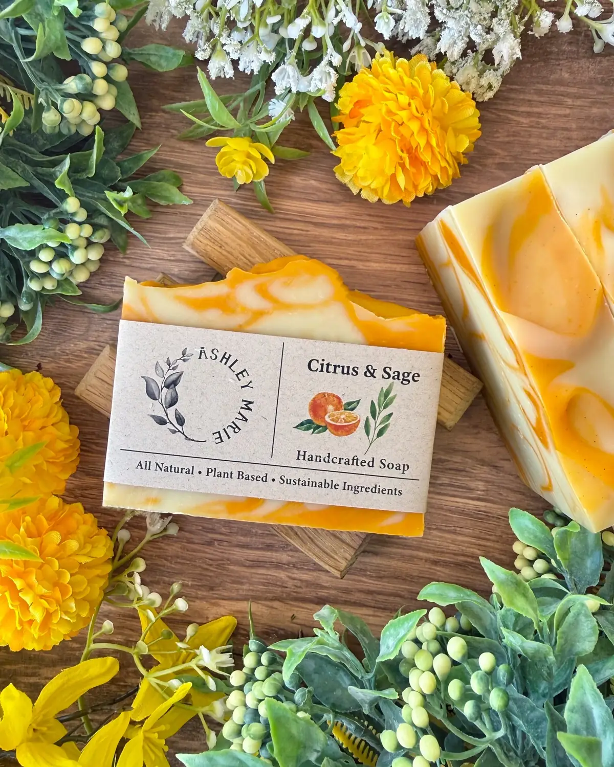 Citrus & Sage Soap — handmade soap from Ashley Marie Soap