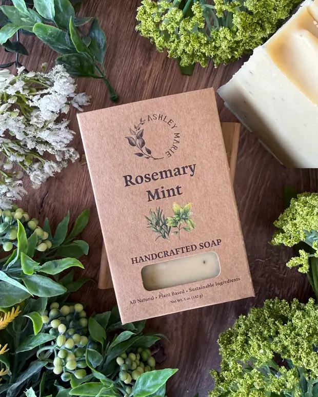 Rosemary Mint — Boxed Soap — handmade soap from Ashley Marie Soap
