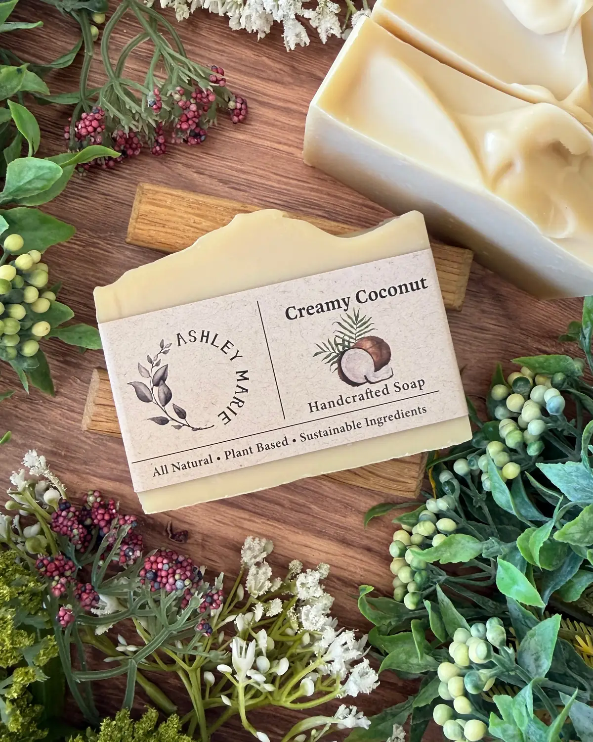 Creamy Coconut Soap — handmade soap from Ashley Marie Soap