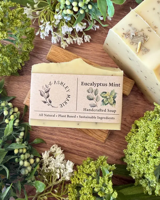 Eucalyptus Mint Soap — handmade soap from Ashley Marie Soap