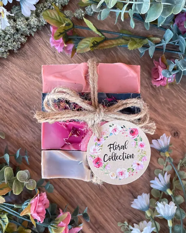 Floral Soap Collection — handmade soap bundle from Ashley Marie Soap