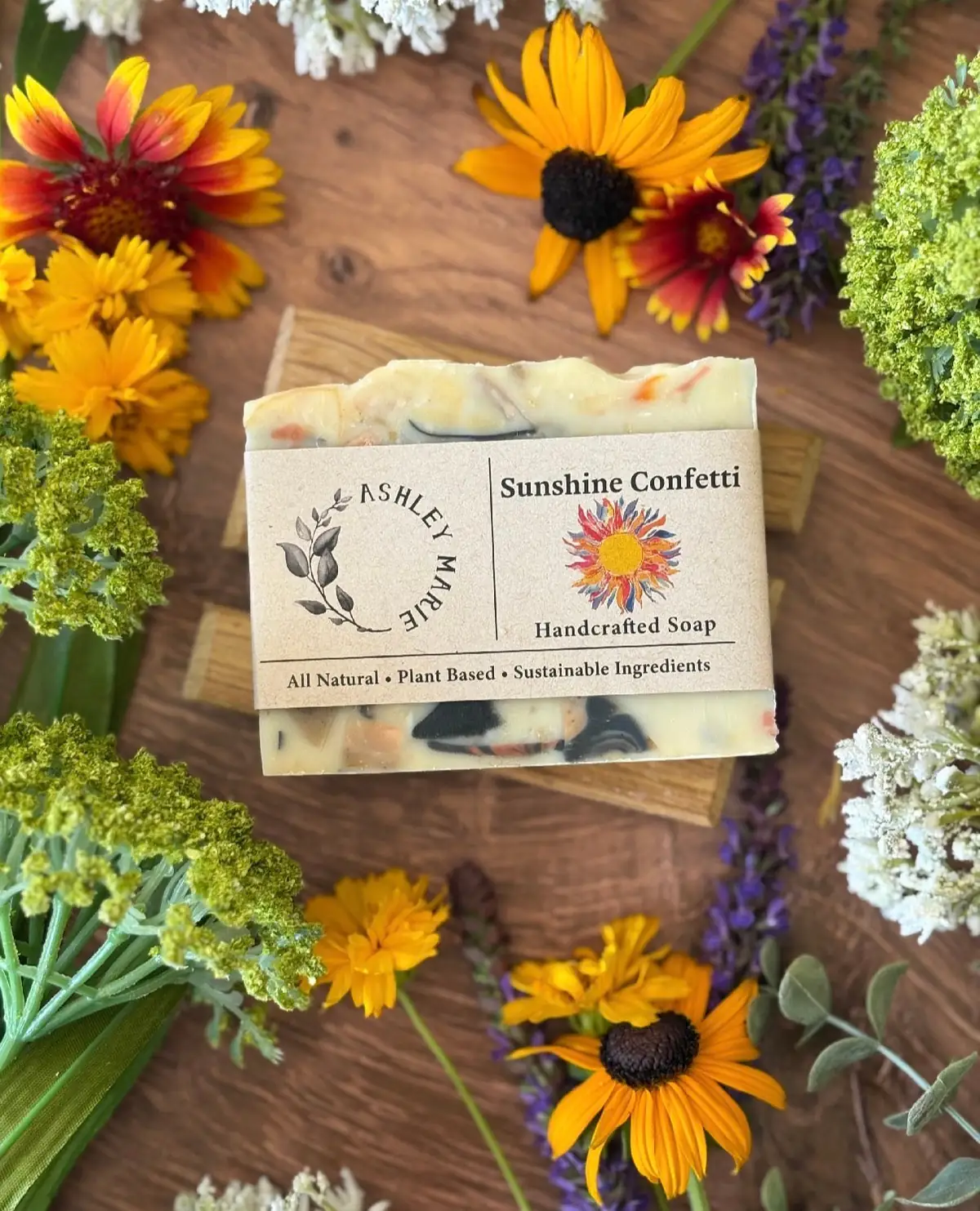 Sunshine Confetti — handmade soap from Ashley Marie Soap