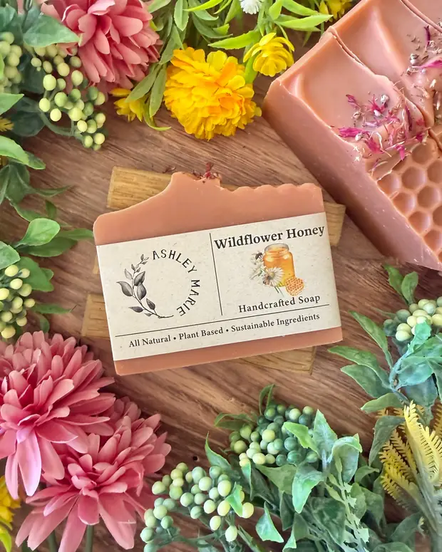 Wildflower Honey Soap — handmade soap from Ashley Marie Soap